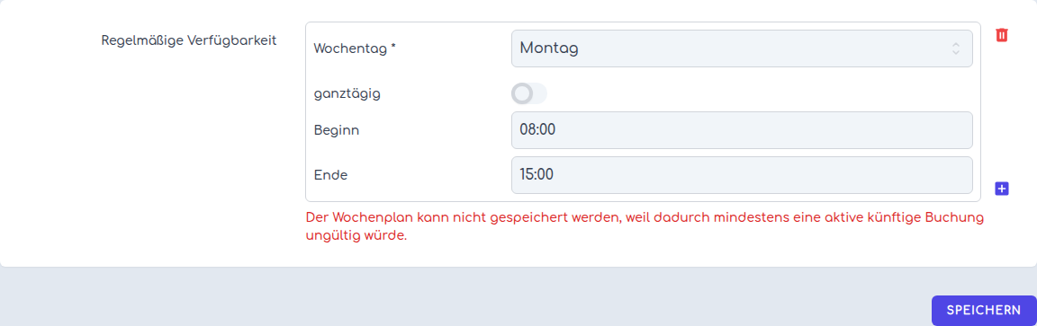 Abgelehnte Verkürzung des Wochenplans wegen der zukünftigen Serie